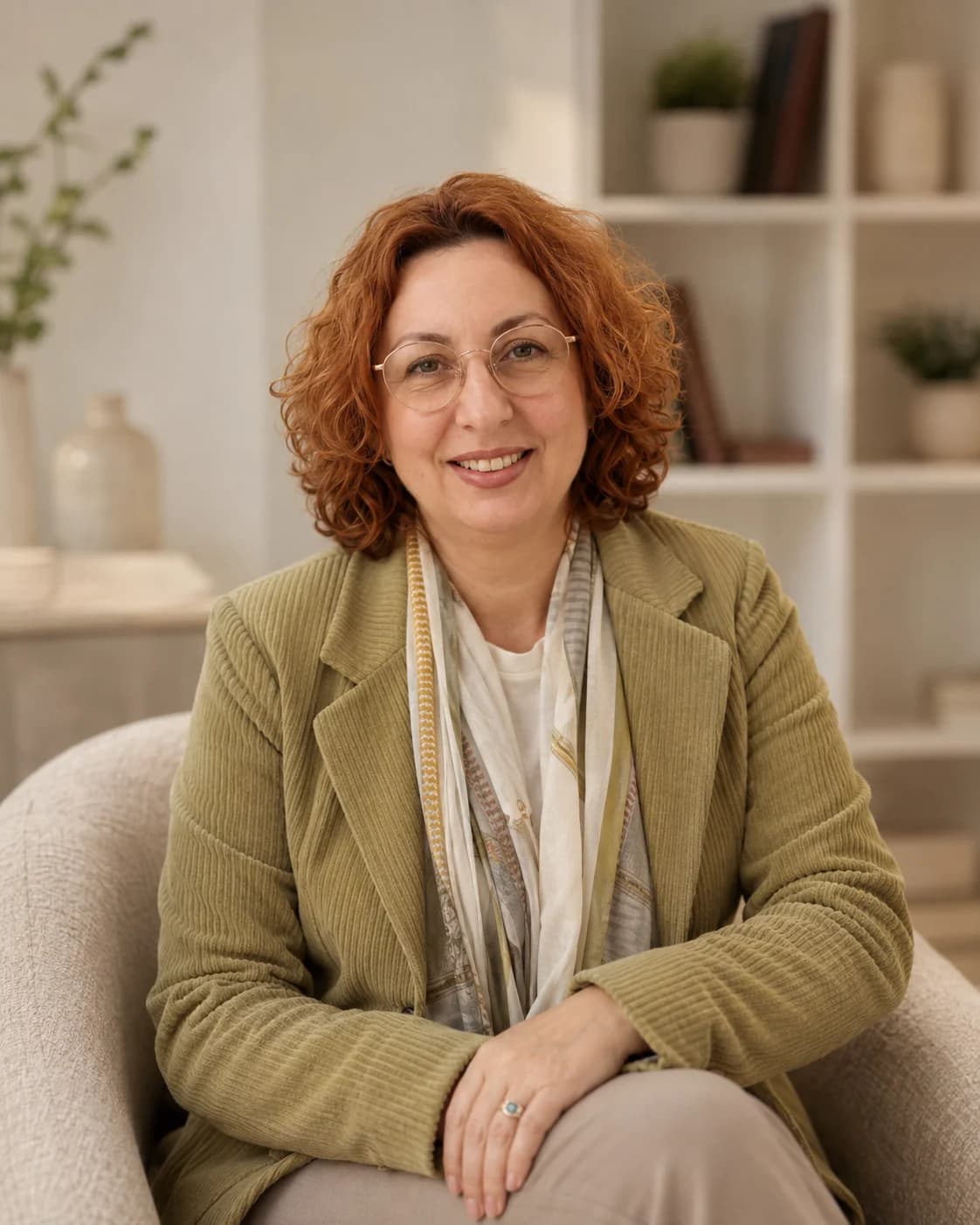 Ирина Соселия в своём кабинете